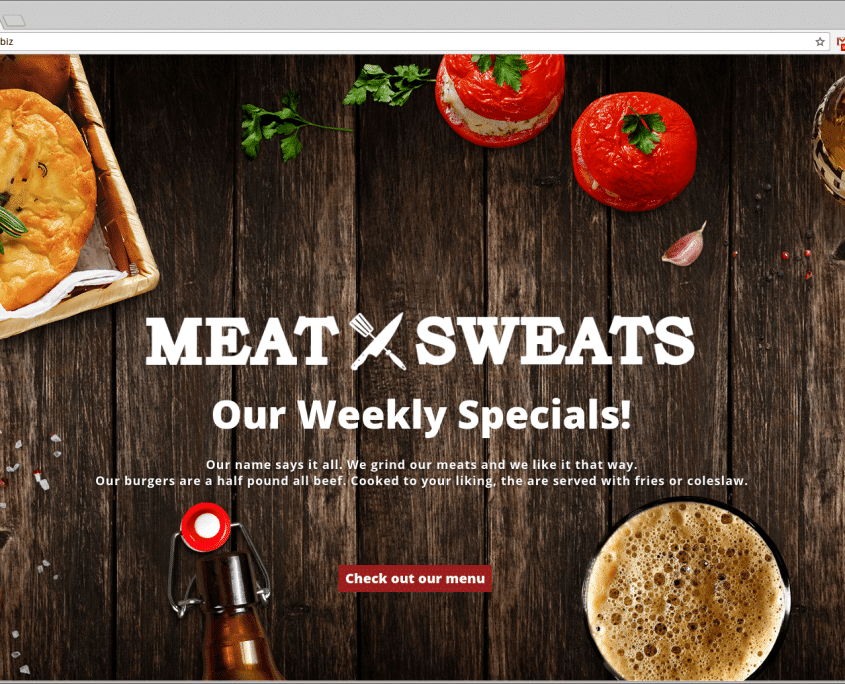 Meat Sweats Web Design