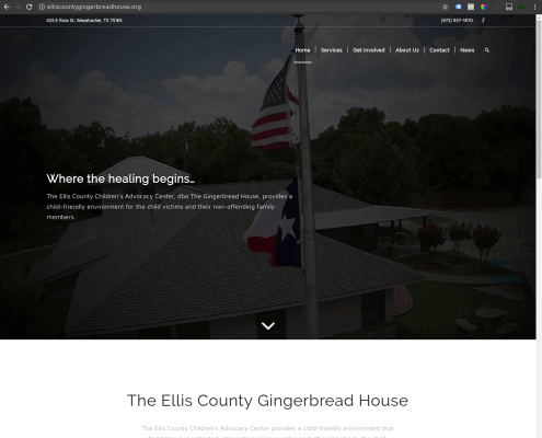 The Ellis County Gingerbread House
